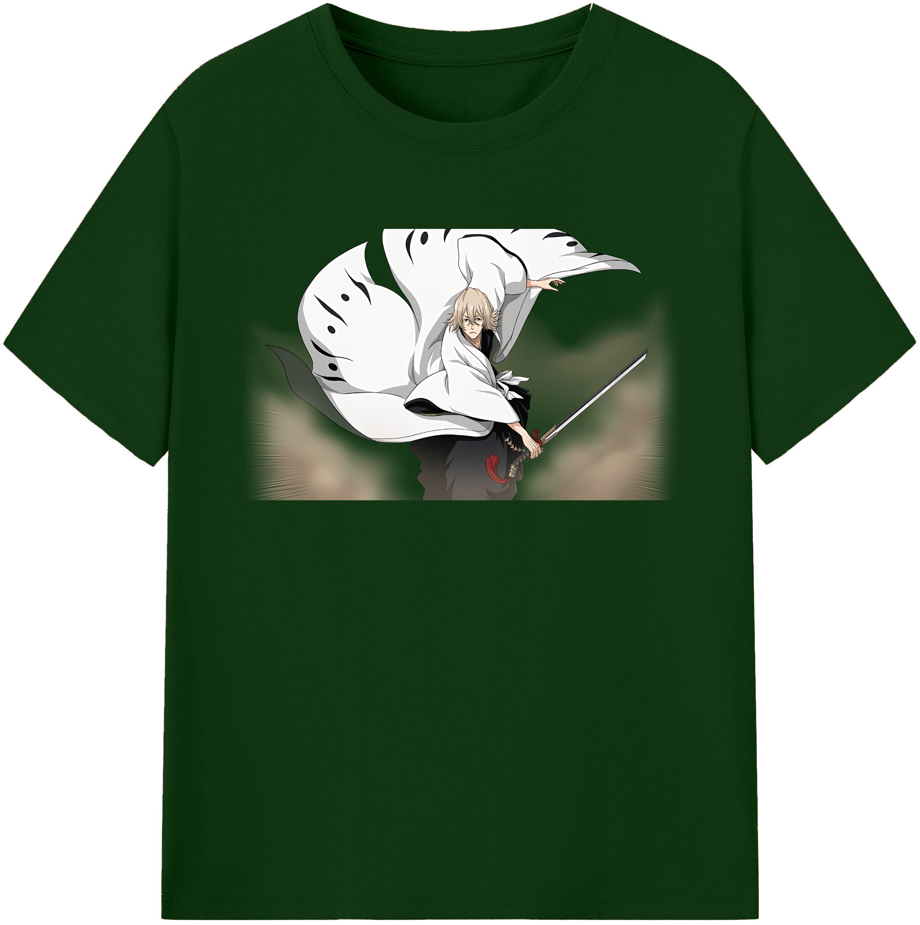 （画像用） "ブリーチ 浦原 喜助（うらはら きすけ） BLEACH Urahara Kisuke " 綿100％半袖Tシャツ（フロントプリント）